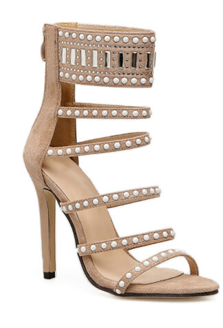 Roman Rhinestone Heels