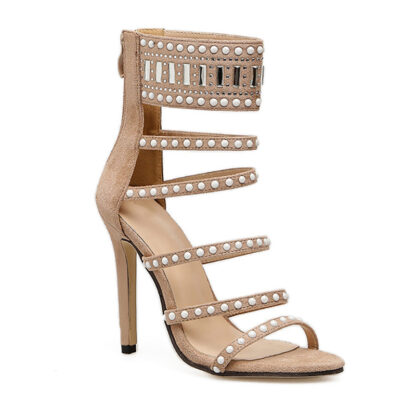 Roman Rhinestone Heels