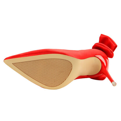 Bow Satin Heels - Image 4