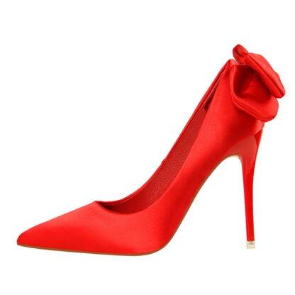 Bow Satin Heels - Image 2