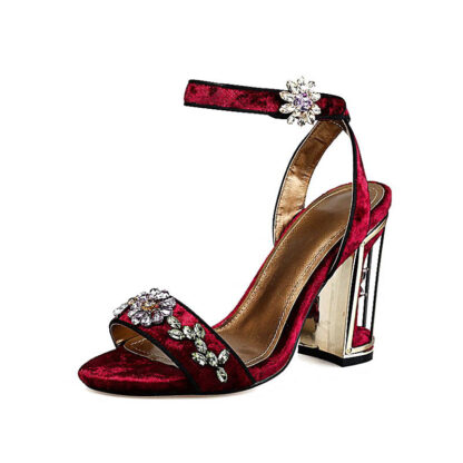 Crazy Like You Velvet Heels