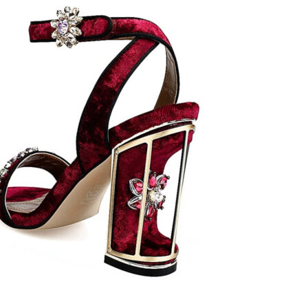 Crazy Like You Velvet Heels - Image 3