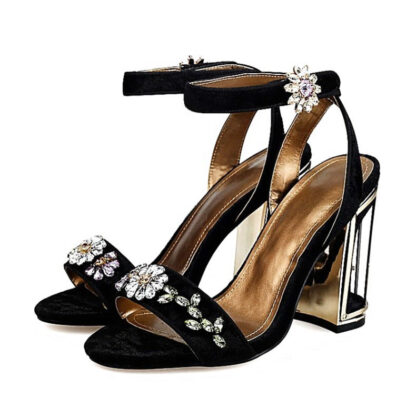 Crazy Like You Velvet Heels - Image 6