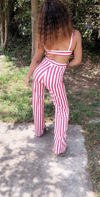 Chaniel Stripe Jumpsuit - Image 9