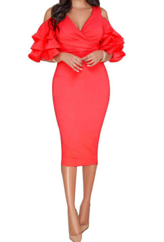 Puffy Nickeisha Midi Dress