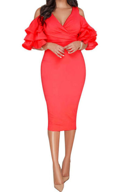 Puffy Nickeisha Midi Dress