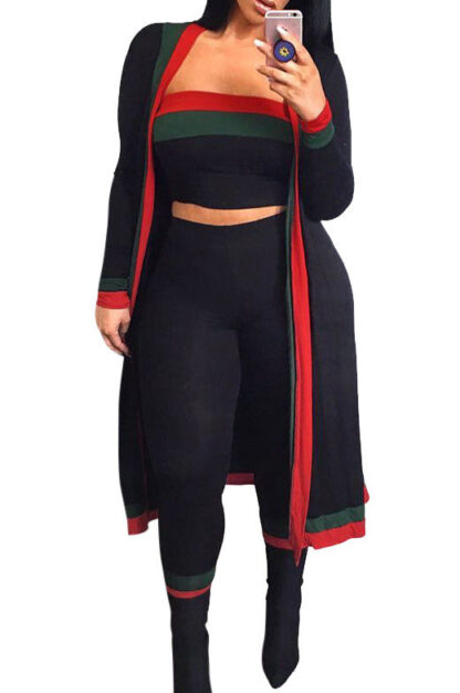 Casual 3 Piece Set w/ Top, Jacket & Leggings