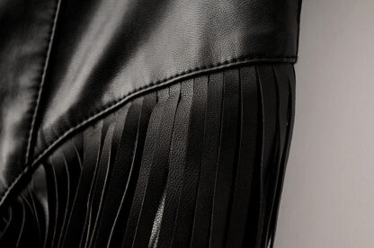 Fringe Leather Skirt - Image 5