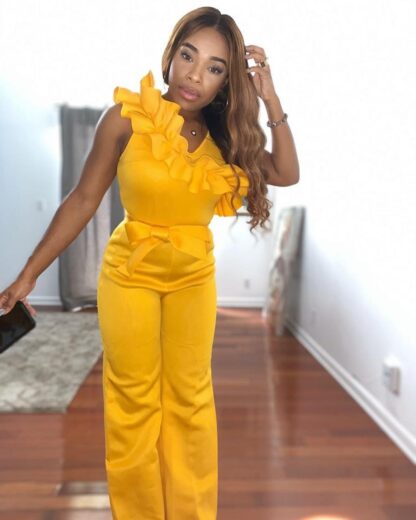 Ruffle The Mckenzie' Way Jumpsuit - Image 8