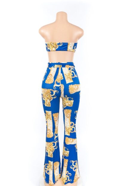 Blue Retro 2 Piece Set w/belt - Image 4