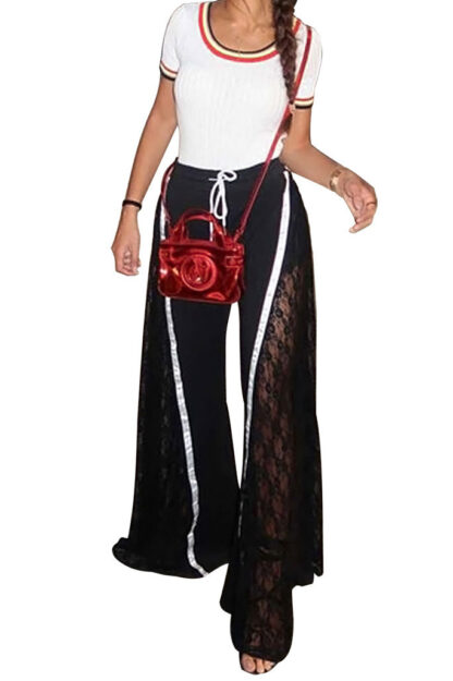Lace Wide Leg Pants