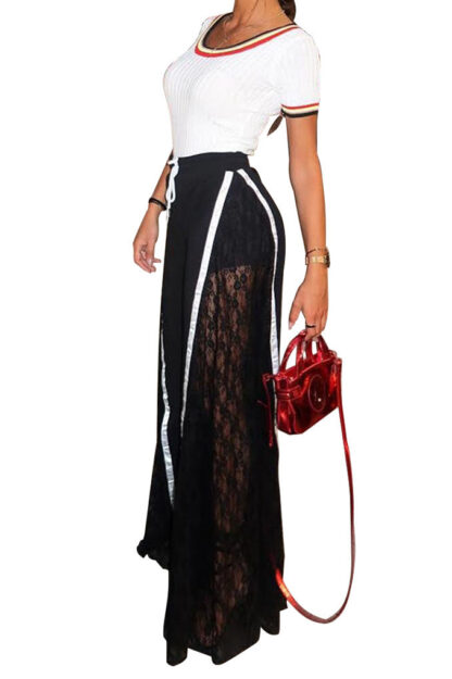 Lace Wide Leg Pants - Image 2