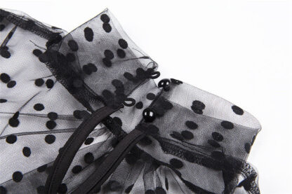 Polka Dot Mesh Top - Image 5
