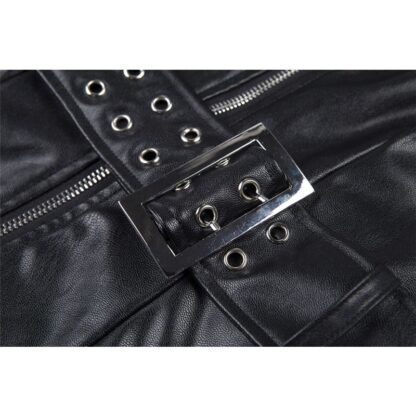 Black Leather Dress w/Chain - Image 4