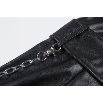 Black Leather Dress w/Chain - Image 5