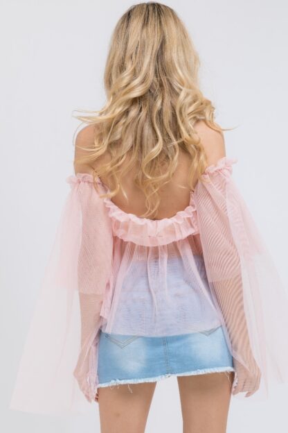Sherril Mesh Shoulder Top - Image 6