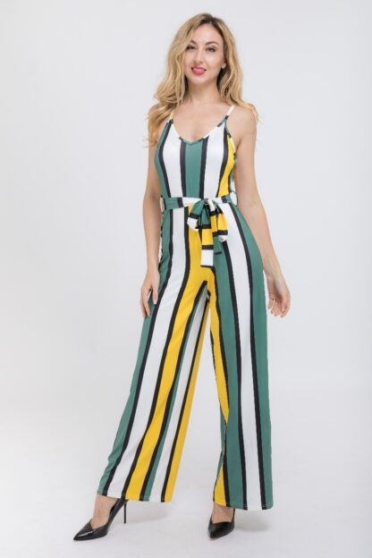 V Neck Stretchy Jumpsuit - Image 2