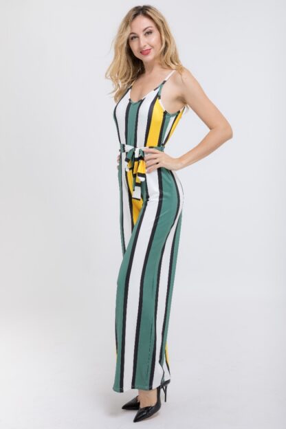 V Neck Stretchy Jumpsuit - Image 4