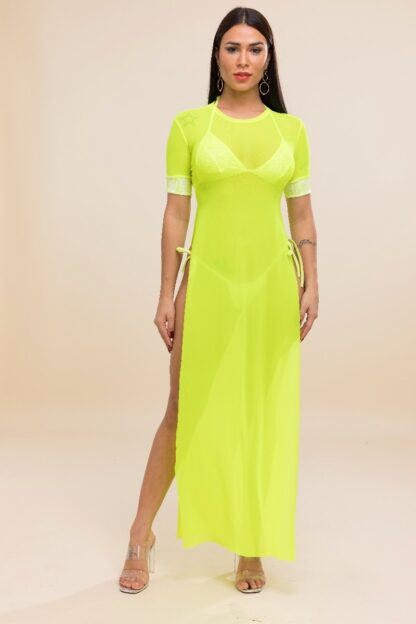 Lime Green 3 Piece Bikini Set