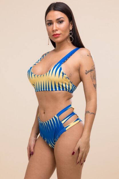 High waist 2 piece bikini Set w/ cover-ups - Image 10