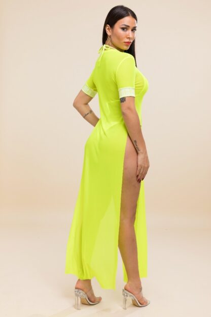 Lime Green 3 Piece Bikini Set - Image 6