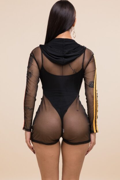 Mesh Romper w/Bodysuit - Image 7