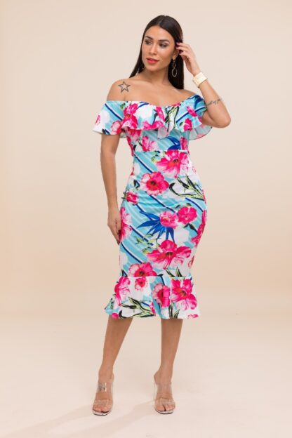 Ruffle Flower Girl Midi Dress