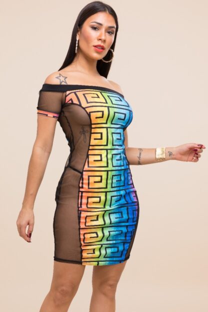 Taste the Rainbow Mesh Dress - Image 2