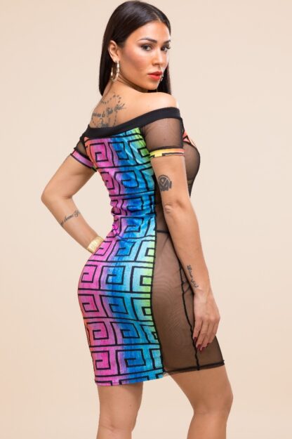 Taste the Rainbow Mesh Dress - Image 4