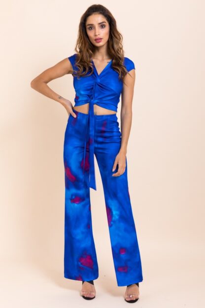 Blue Wide Leg 2 Piece Set - Image 2