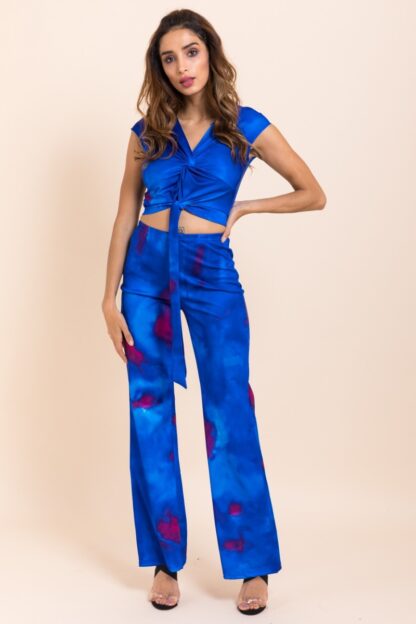 Blue Wide Leg 2 Piece Set - Image 3