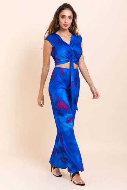 Blue Wide Leg 2 Piece Set - Image 4