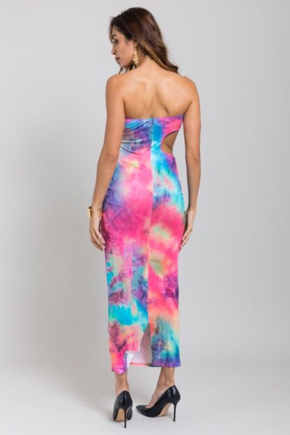 Rainbow Tube Maxi Dress - Image 5