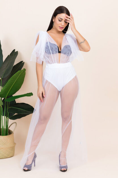 Morning After Mesh V Neck Dress - Image 5