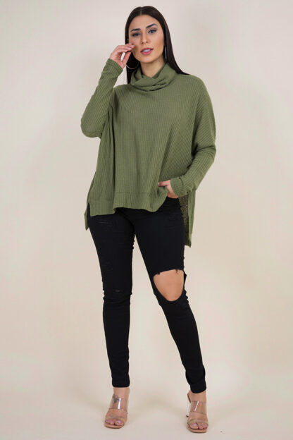 Debby High-Neck Knit Sweater - Image 5