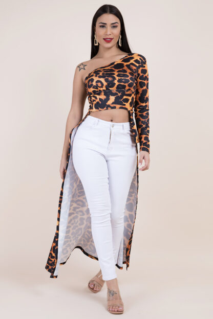 Confident Leopard Top