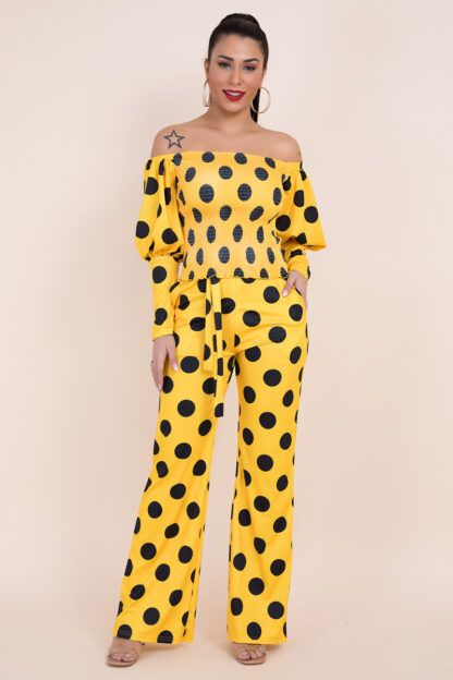 Sunflower Wide Leg Pants Set