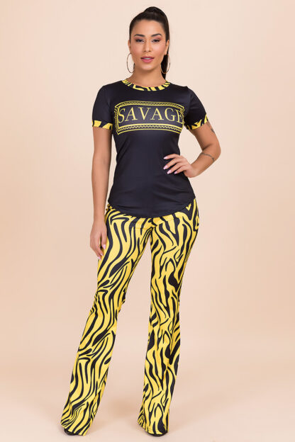 Cute But Savage Pants Set