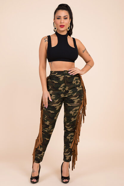 Intentional Camo Tassel Pants