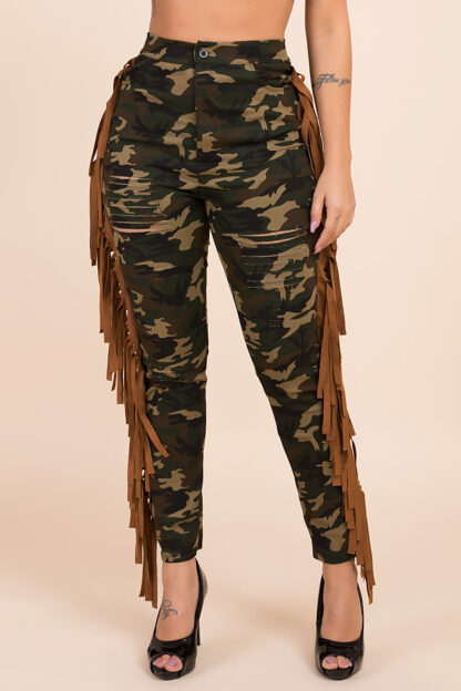 Intentional Camo Tassel Pants - Image 3