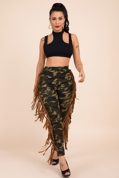 Intentional Camo Tassel Pants - Image 4