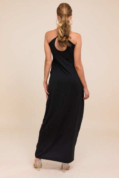 Black Sling Loose Stretchy Dress - Image 4