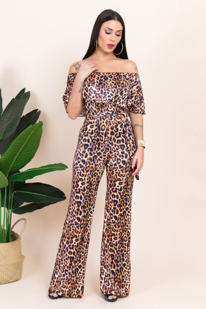 Leopard Child of God Jumpsuit w Belt - Image 2