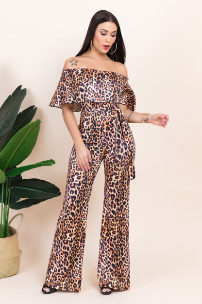 Leopard Child of God Jumpsuit w Belt - Image 3