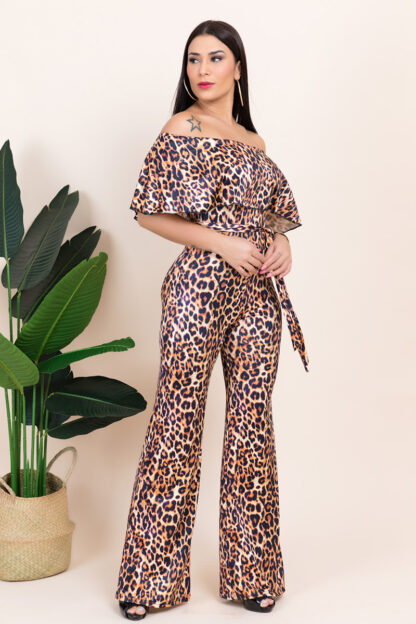 Leopard Child of God Jumpsuit w Belt