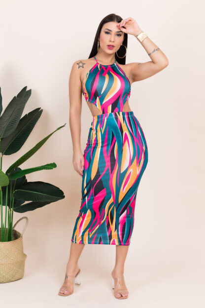 Ali Ashley Halter Back Dress - Image 2
