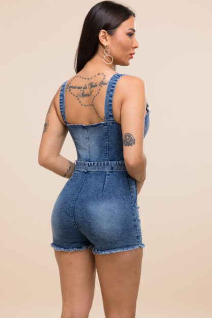 Mckenzie Denim Romper - Image 4