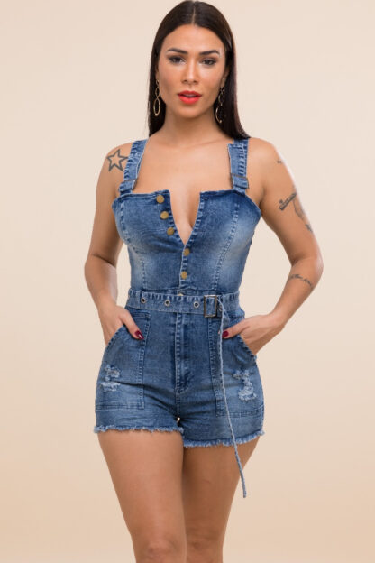 Mckenzie Denim Romper