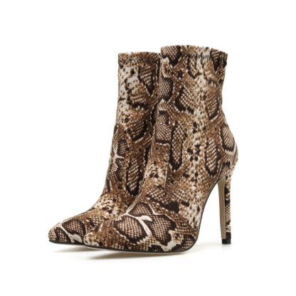 Monique Snake Print Boots - Image 4