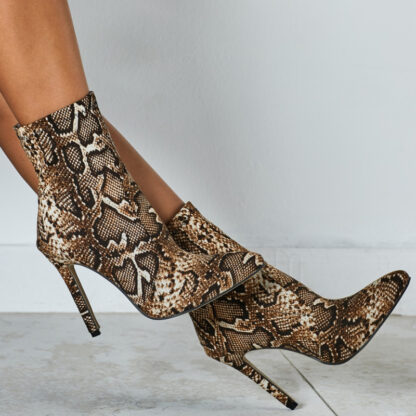 Monique Snake Print Boots